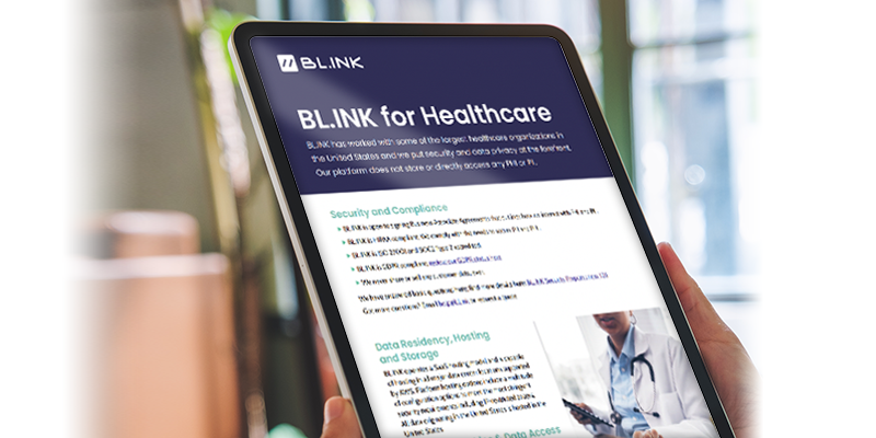 How BL.INK Meets Unique Healthcare Security Needs